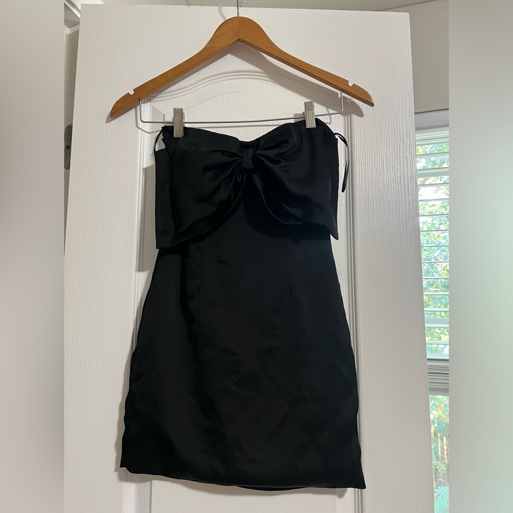 Black Bodycon Bow Dress from Thirty Thirty